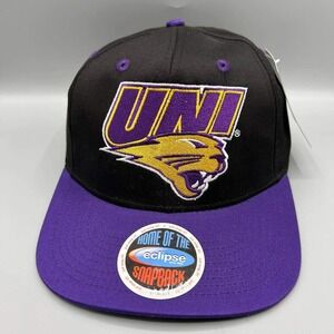Vintage Northern Iowa Panthers Hat Men NCAA Eclipse Snap Back Cap Cotton New